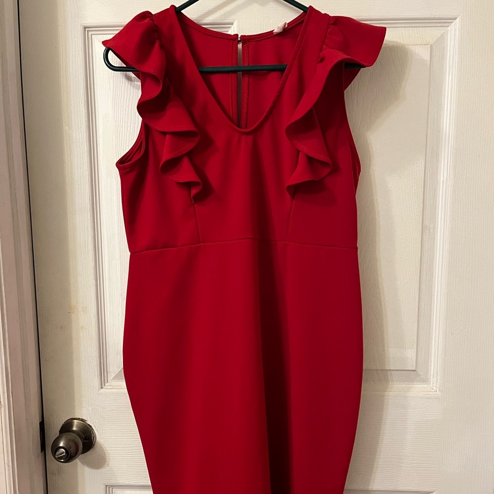 Red, Maternity Dress- PinkBlush, size M